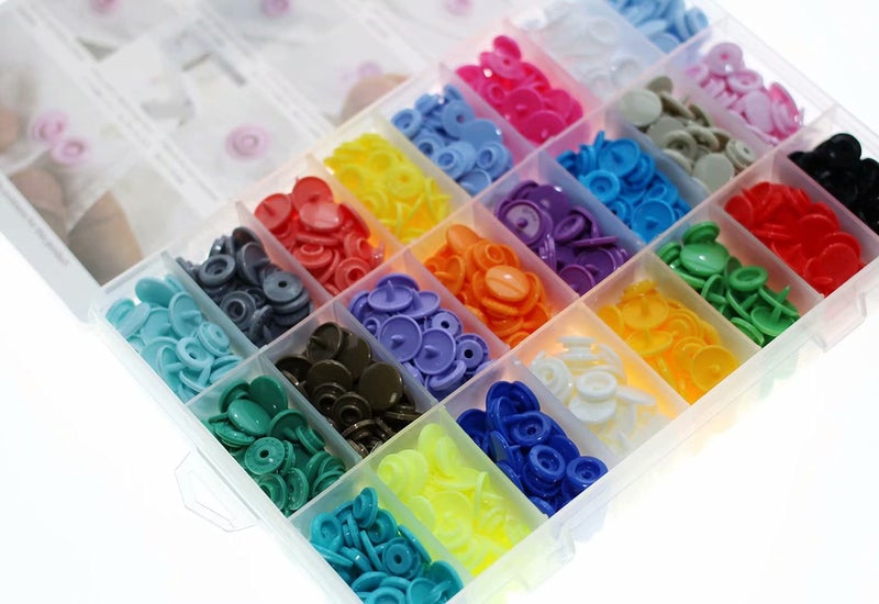 BetterJonny 24-Color KAM Snaps Storage Container 360 Sets Size 20 T5 Plastic Fasteners Punch Poppers Closures No-Sew Buttons for Cloth Diaper/Bibs/Towels/Nappies/Mama Pads - Image 5
